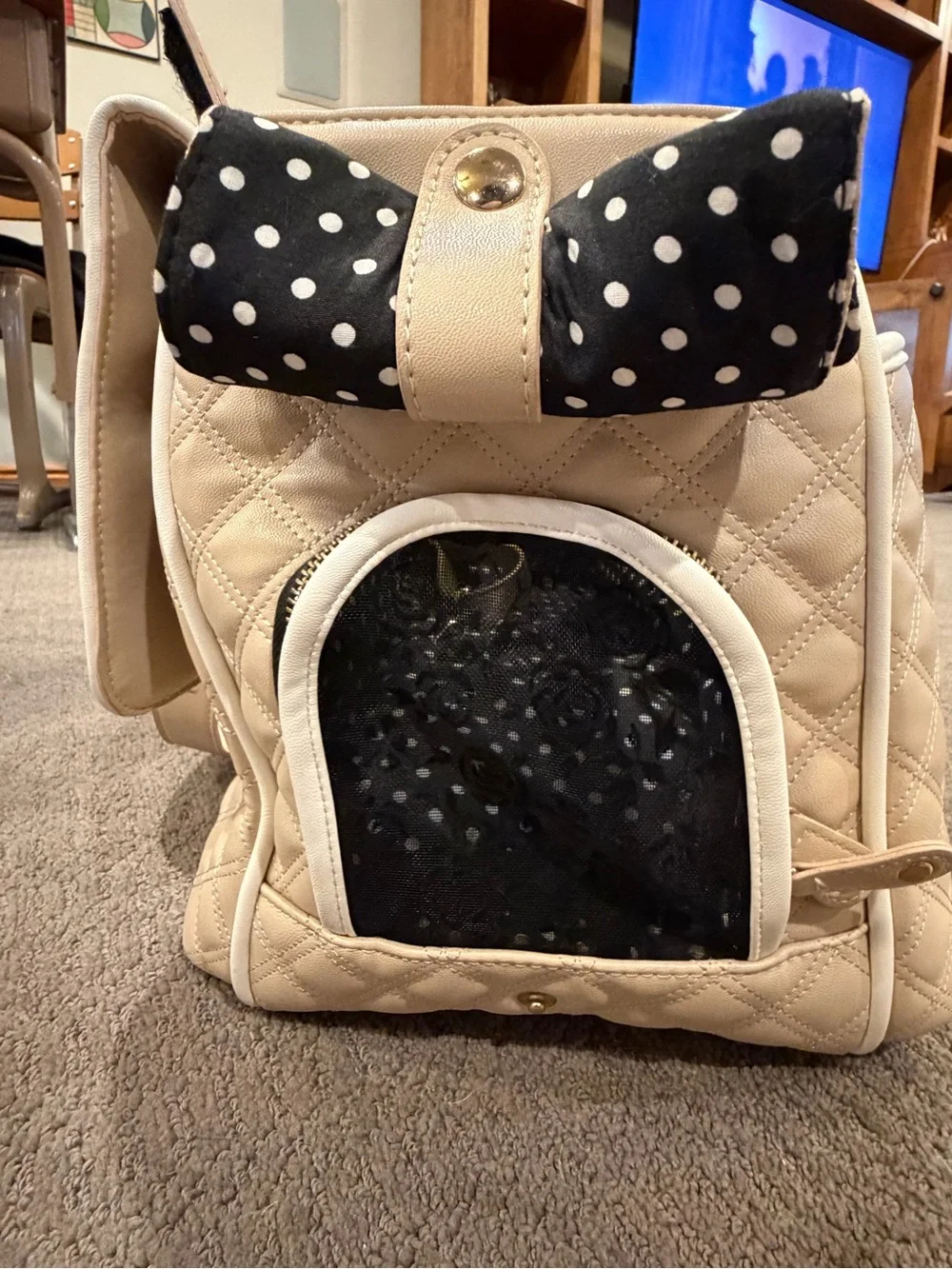 Small couture dog carrier